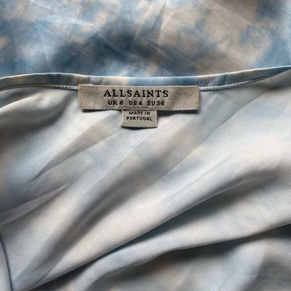 ALLSAINTS Cloud Tie Dye Midi Slip Dress Size 4 - Picture 4 of 4